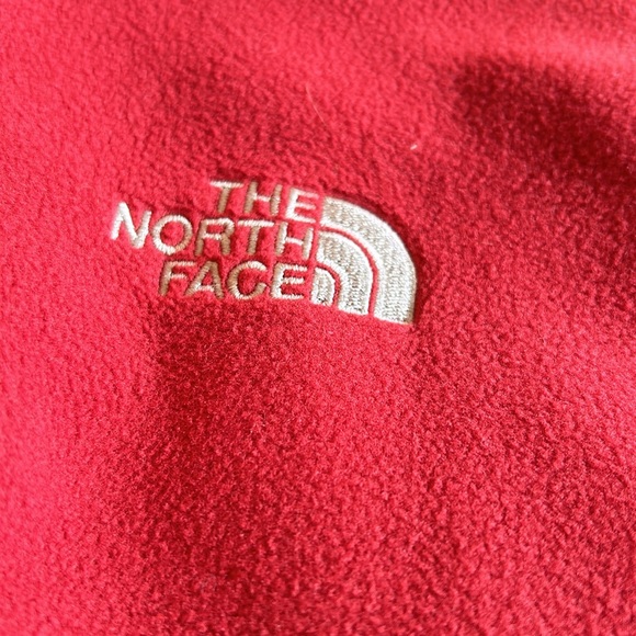 Men’s north face full zip fleece burgundy size large - Picture 2 of 4